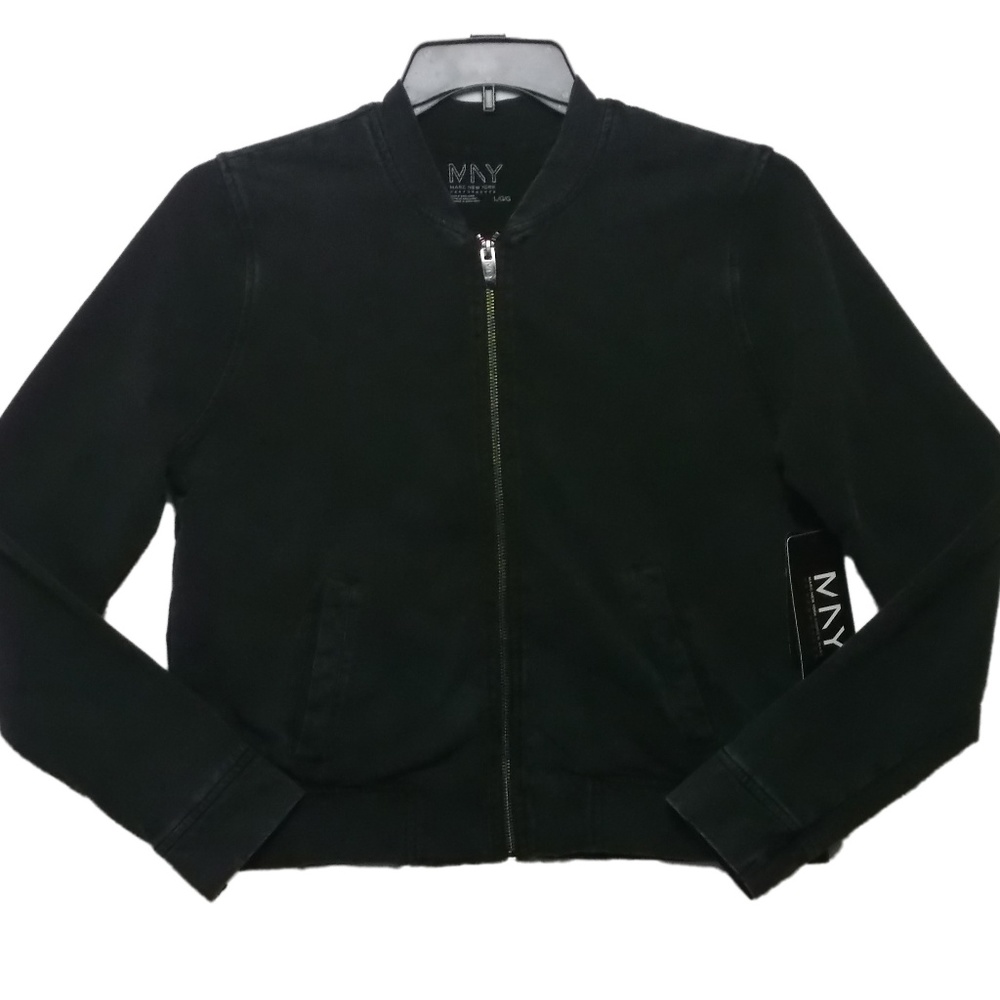Marc New York Women's Washed Faded Black Jacket